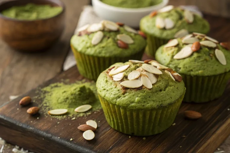 Matcha muffin recipe with almond flour