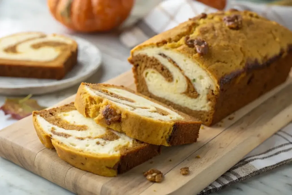 Pumpkin Cream Cheese Bread