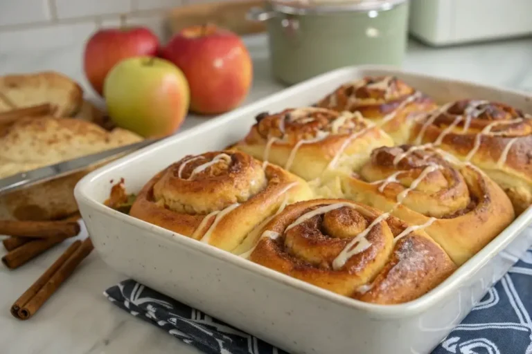 apple cinnamon brioche rolls