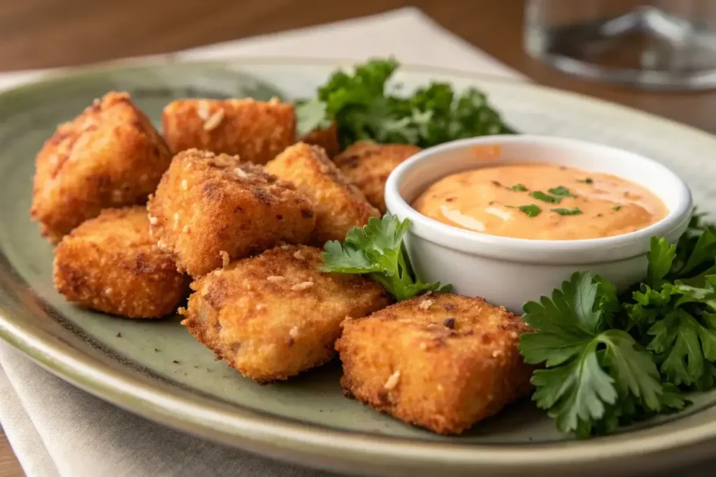 fried salmon bites