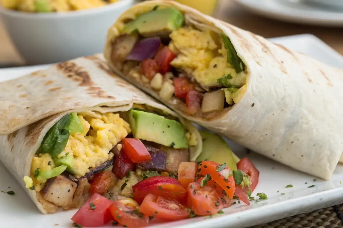 healthy breakfast burrito