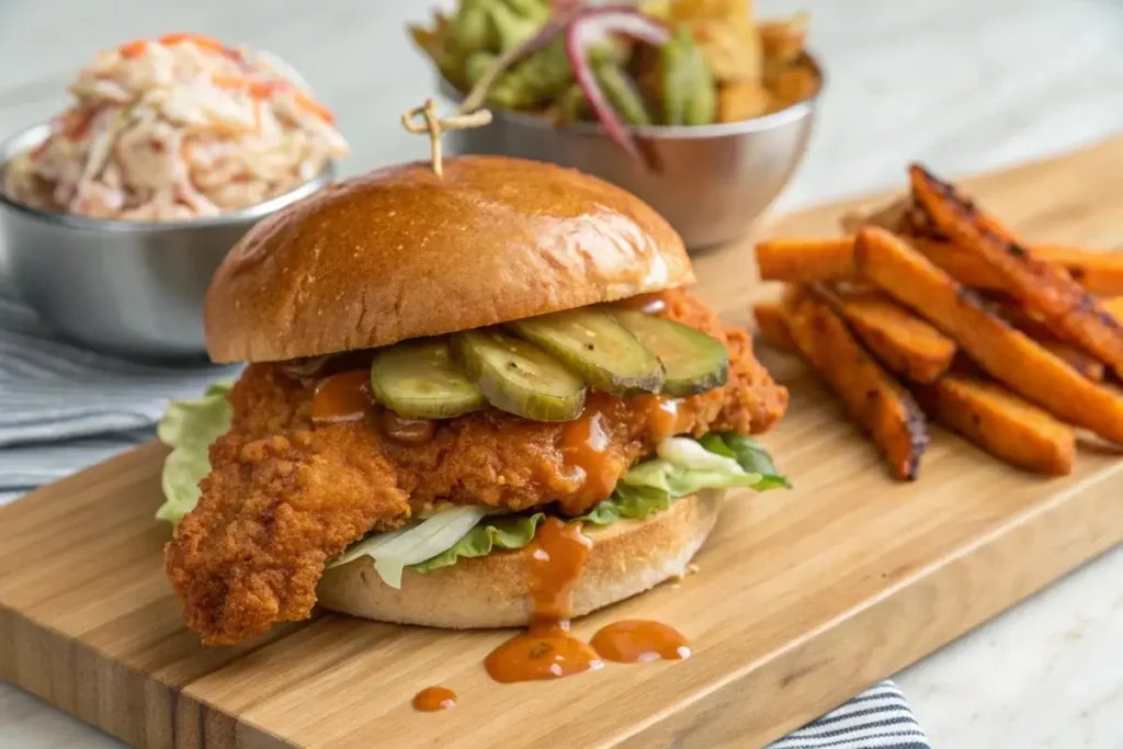 hot honey chicken sandwich