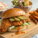 hot honey chicken sandwich