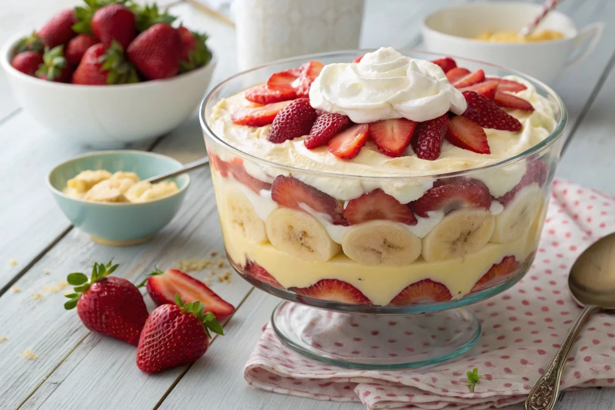 strawberry banana pudding