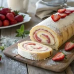 strawberry swiss roll