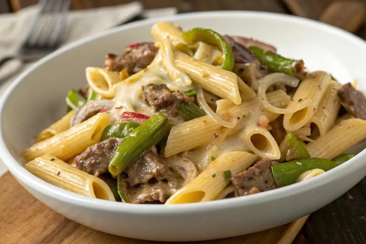 Philly Cheesesteak Pasta