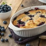 3 ingredient blueberry cobbler