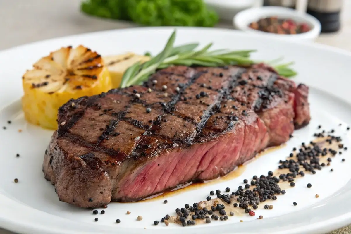 black pepper angus steak