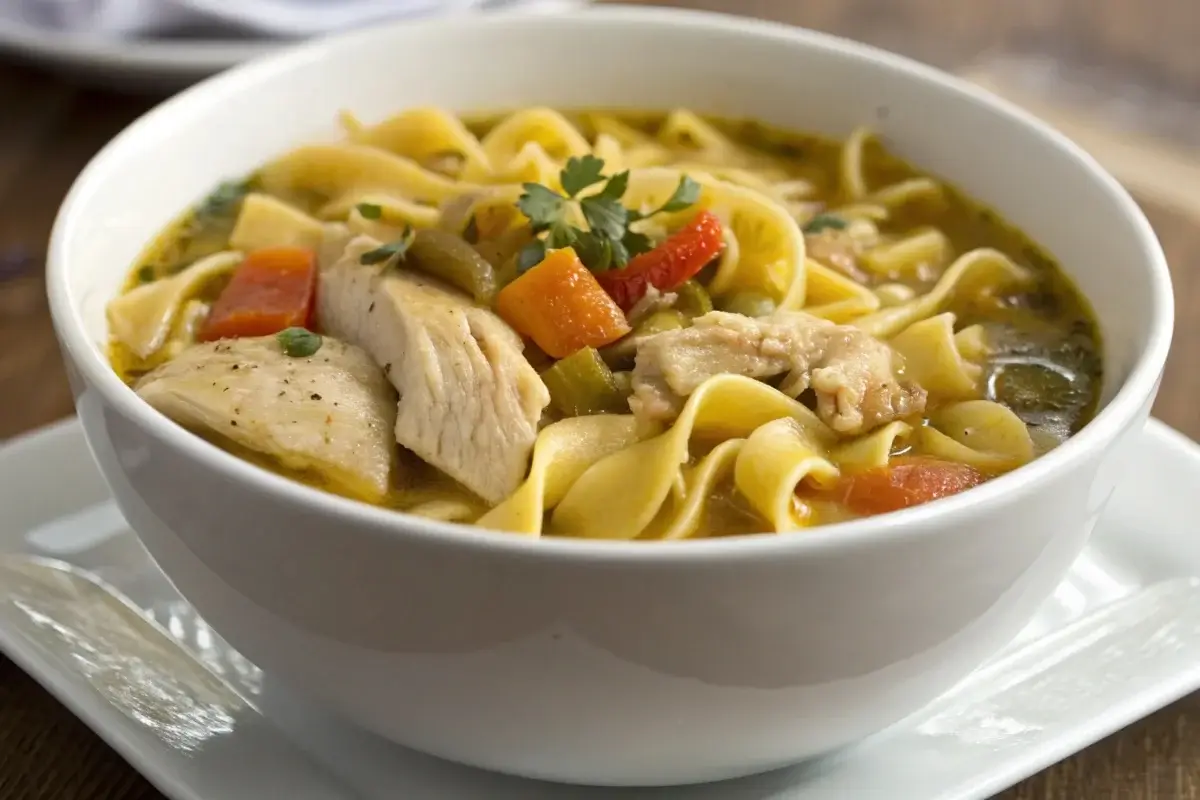 chicken and egg noodles