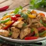 chicken with peppers and onions