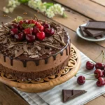 chocolate and cherry cake