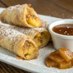 peach cobbler egg rolls