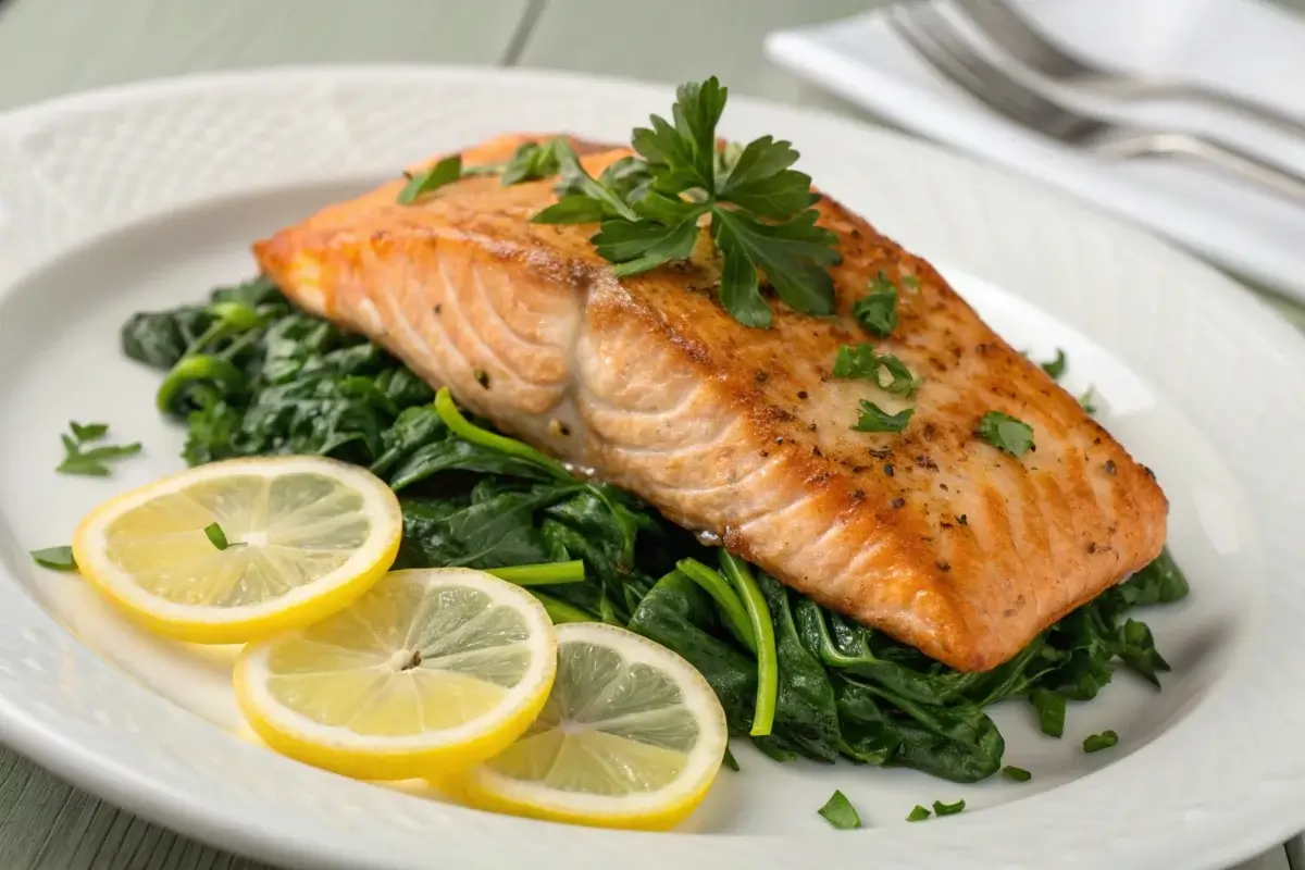 salmon and spinach recipe