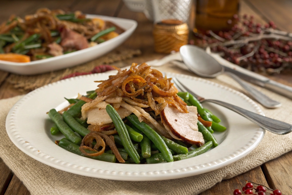 smothered green beans