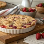 strawberry crumb cake