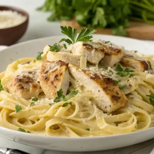 Garlic Parmesan Chicken Pasta