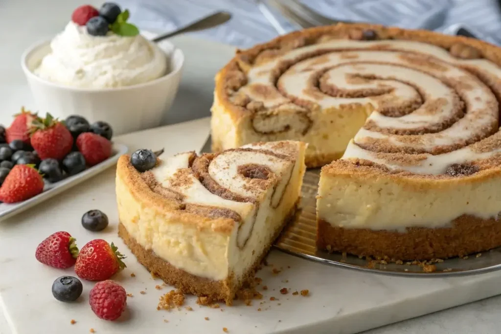 cinnamon roll cheesecake