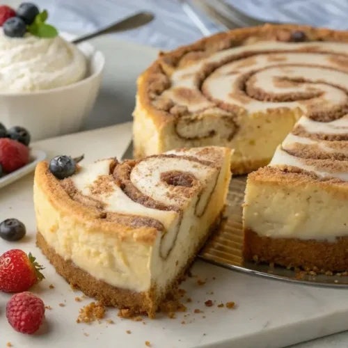 cinnamon roll cheesecake