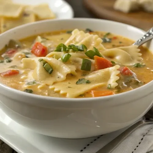 Creamy Alfredo Lasagna Soup