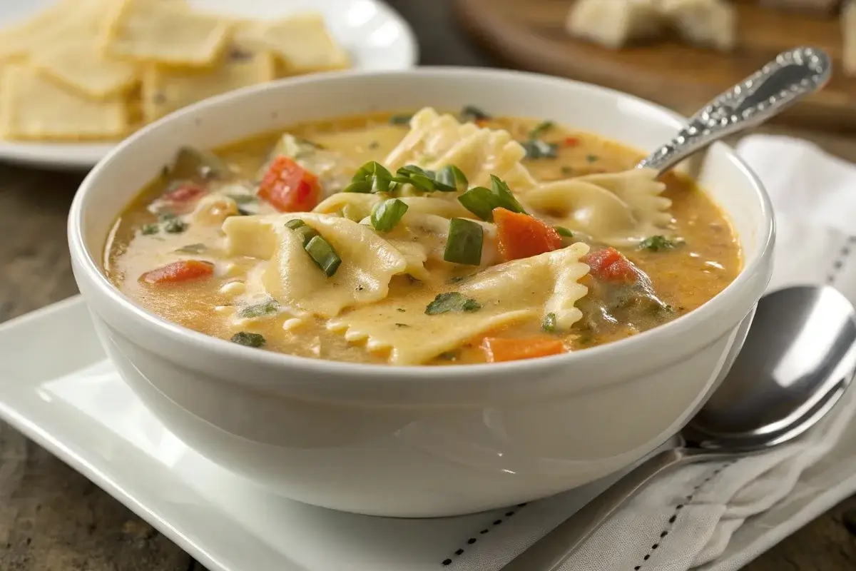 Creamy Alfredo Lasagna Soup