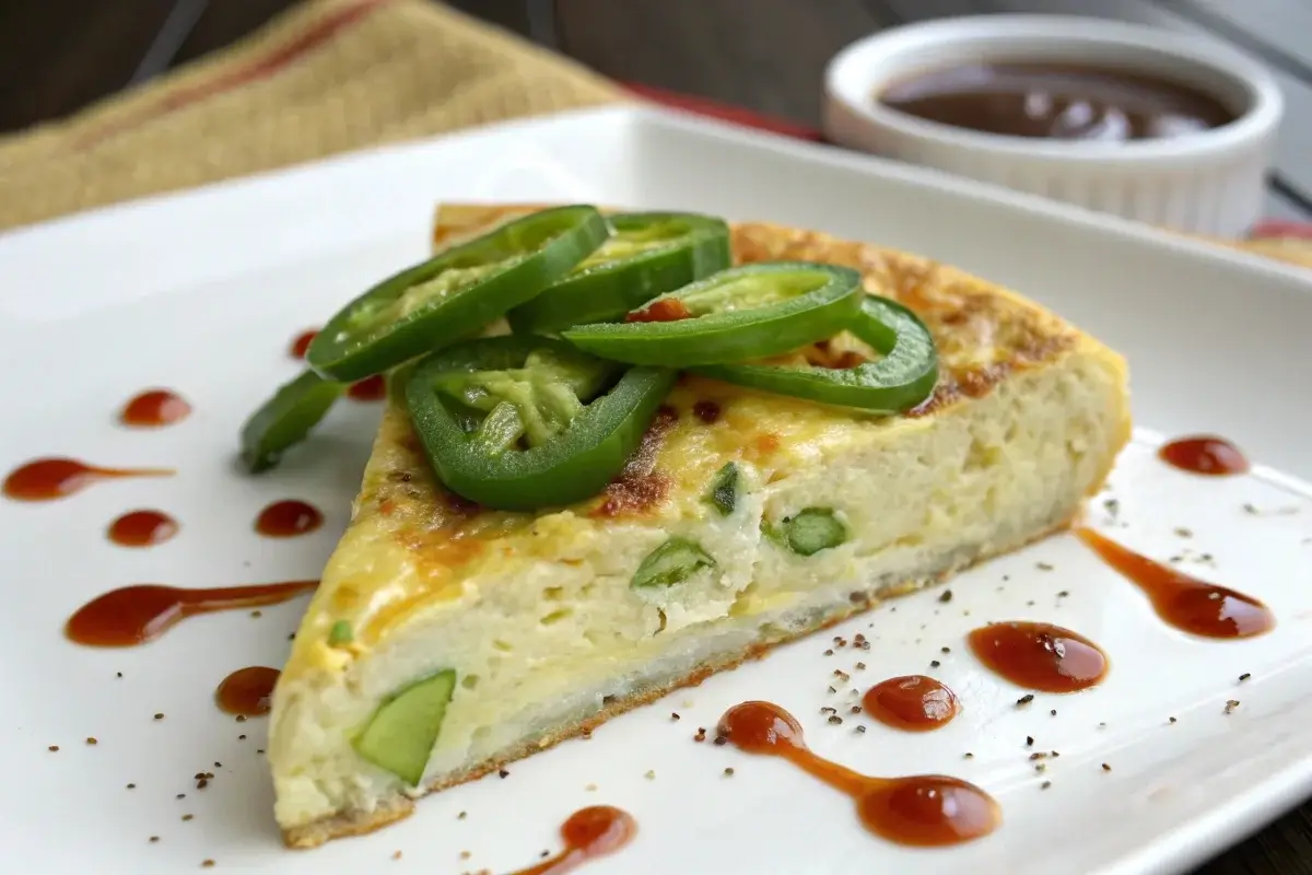 green chili egg slice