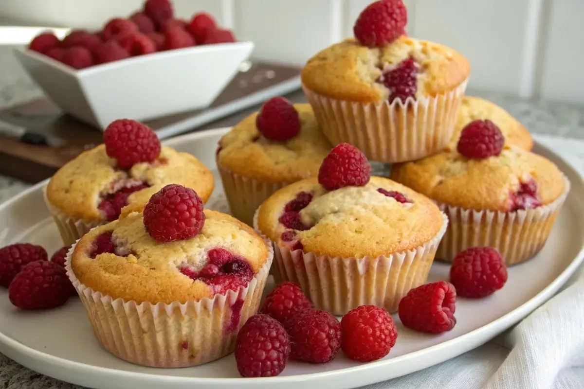 raspberry muffins