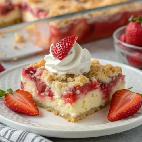 strawberry cheesecake dump cake