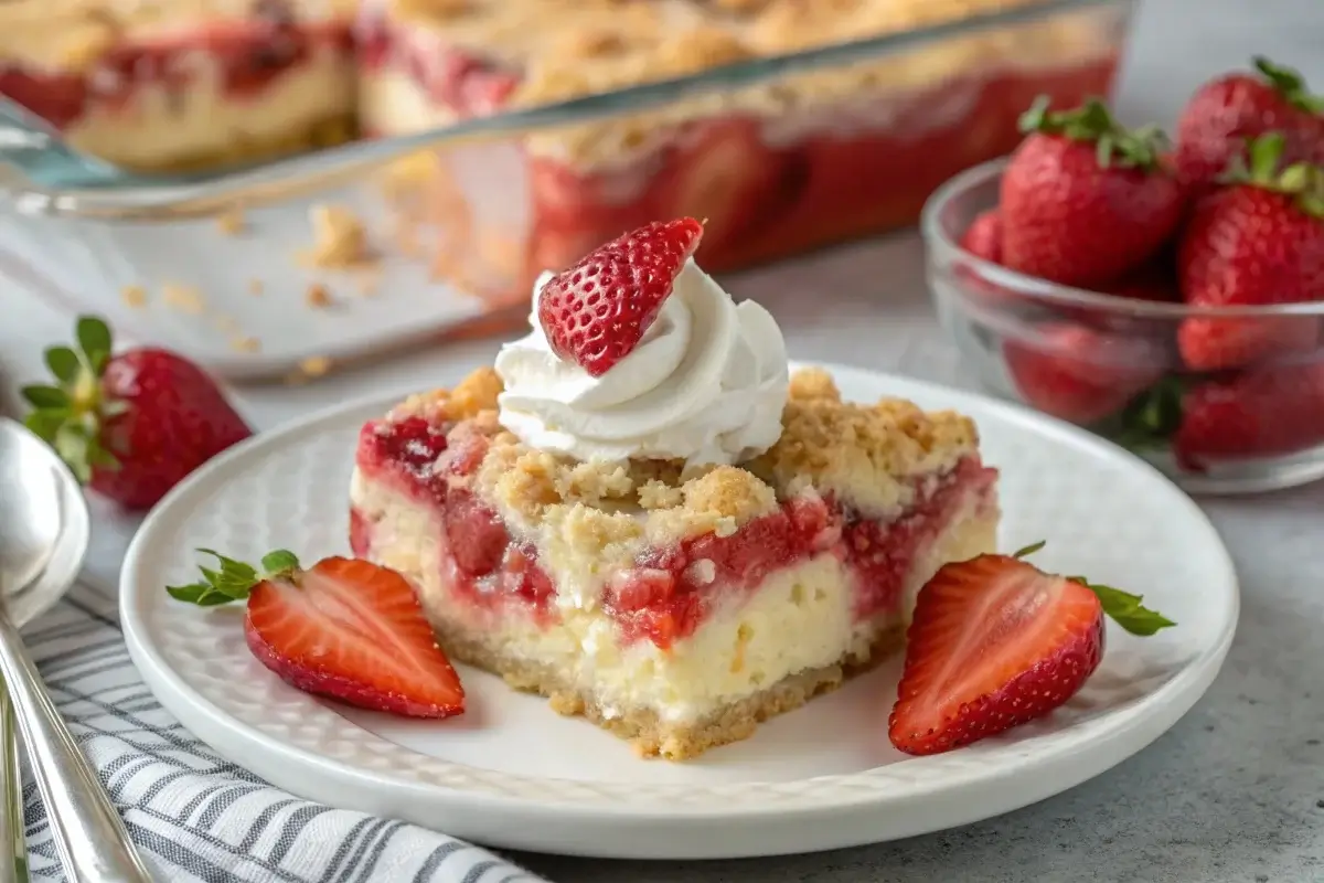 strawberry cheesecake dump cake