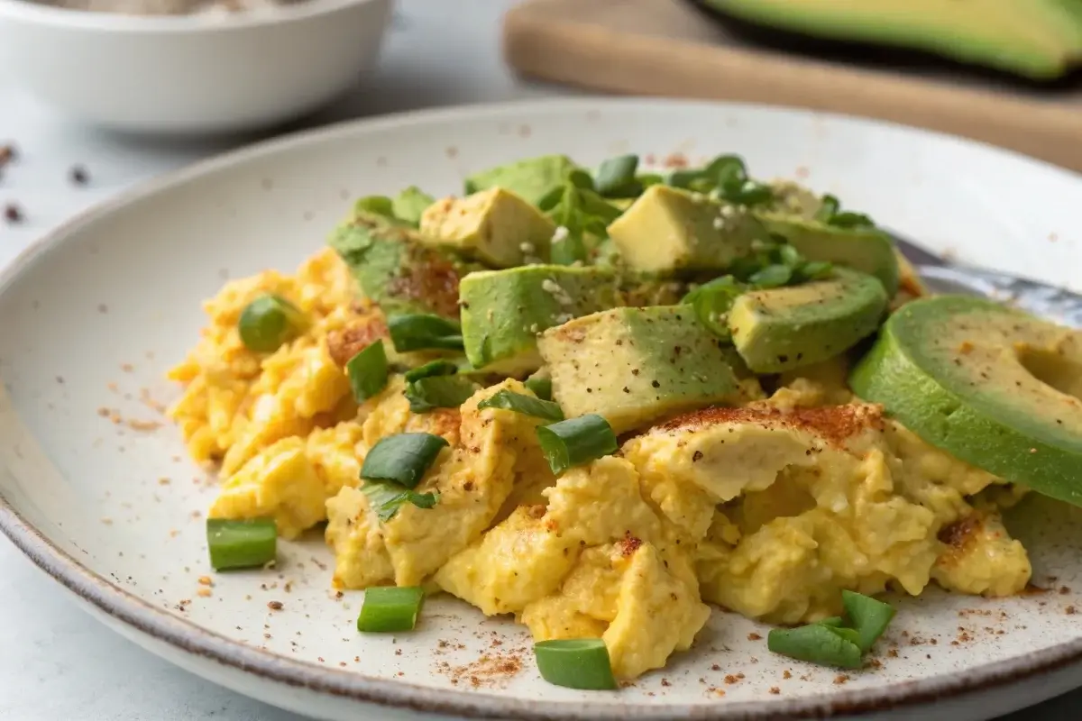 avocado scrambled eggs